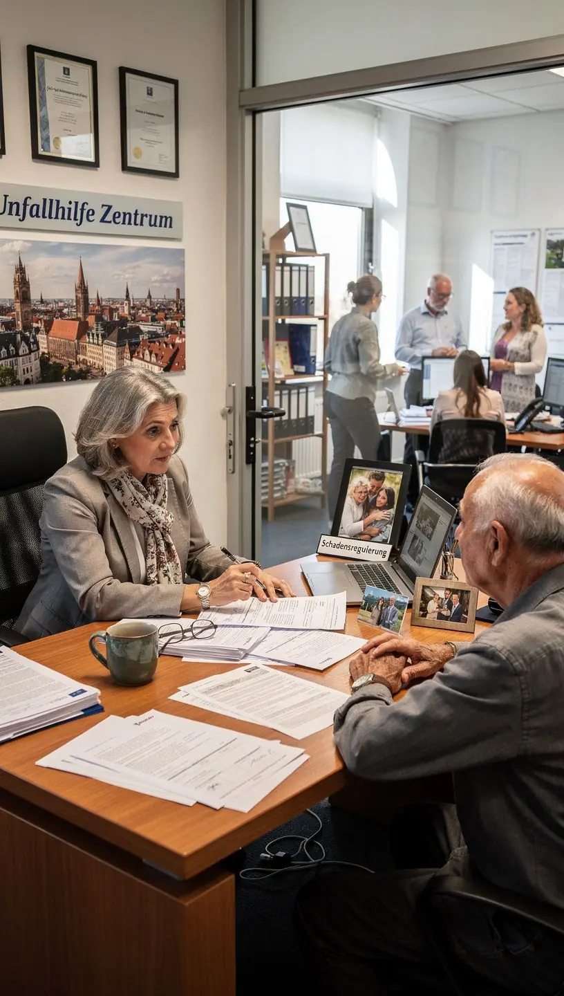 Ein Abschleppwagen transportiert ein beschädigtes Auto nach einem Unfall in Deutschland.